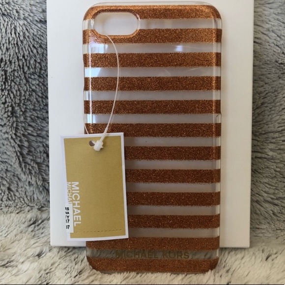 Michael Kors Accessories - 🎊🎉MICHAEL KORS ROSE GOLD GLITTER IPHONE 7/8 CASE